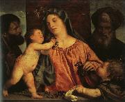  Titian Madonna of the Cherries Norge oil painting reproduction
